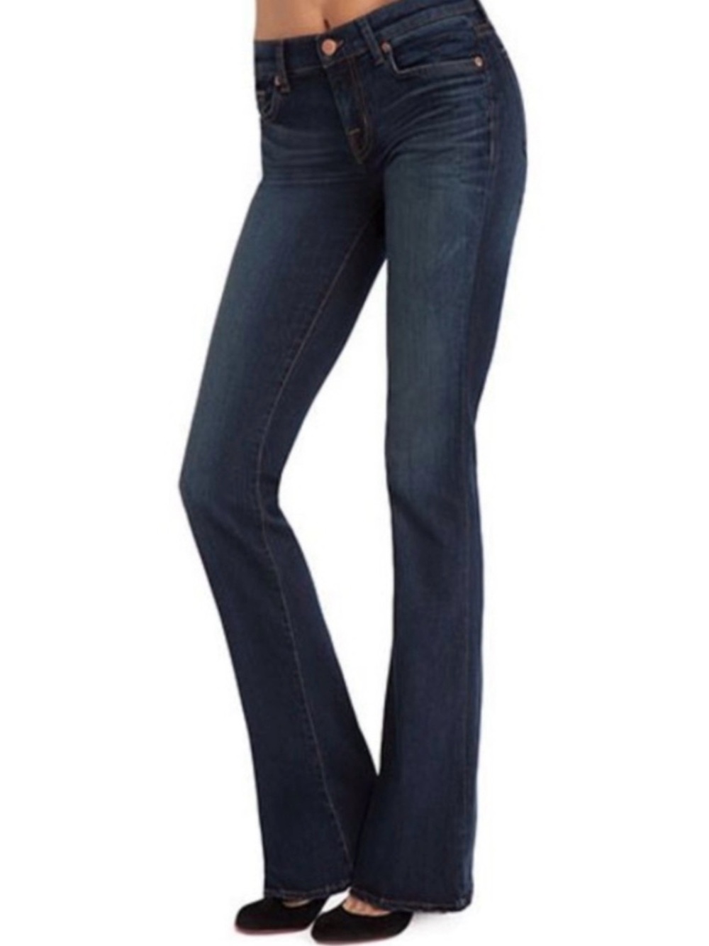 J Brand Dark Blue Bootcut Jeans with Stretch